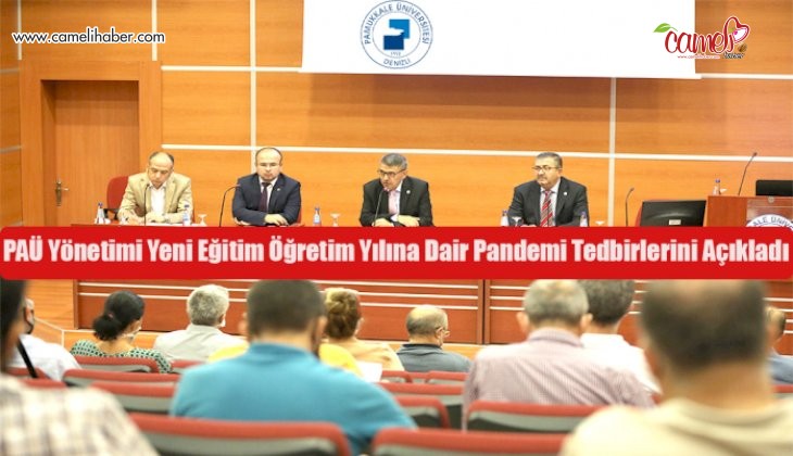 PAÜ Yönetimi Yeni Eğitim Öğretim Yılına Dair Pandemi Tedbirlerini Açıkladı
