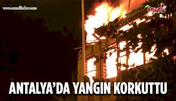Antalya’da 2 katlı metruk bina yangını korkuttu