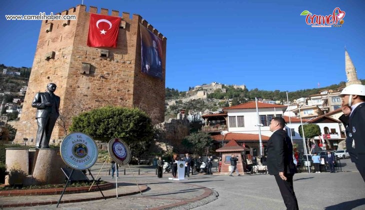 Atatürk’ün Alanya’ya gelişinin 88. yıl dönümü kutlandı