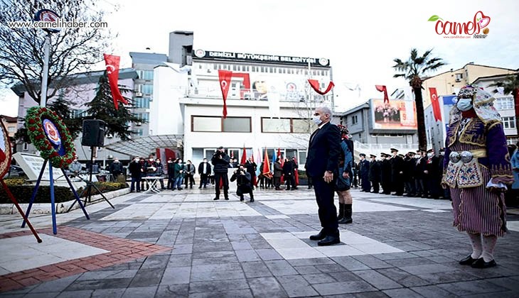 Atatürk'ün Denizli'ye gelişinin 91. yıldönümü anıldı