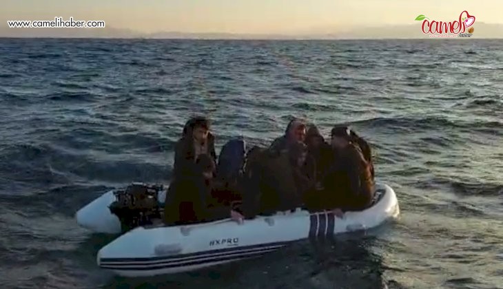Ayvalık açıklarında 9 düzensiz göçmen kurtarıldı