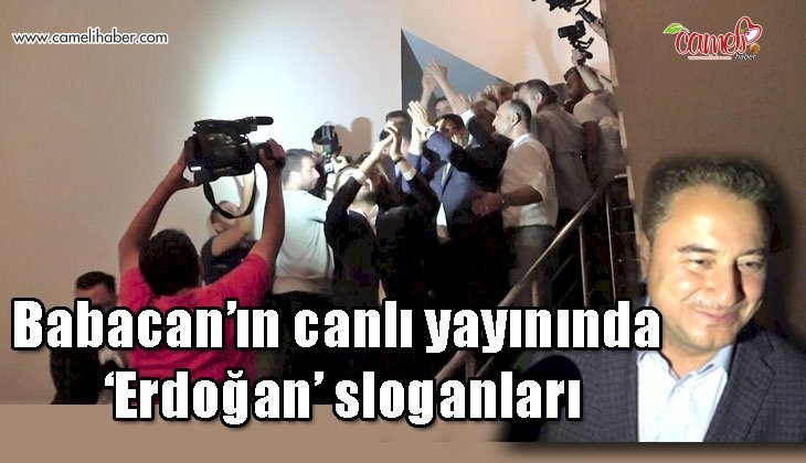 Babacan’ın canlı yayınında ‘Erdoğan’ sloganları
