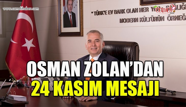 Başkan Zolan’dan Öğretmenler Günü mesajı
