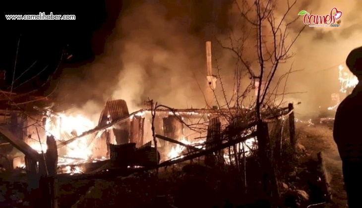 Bolu’da bitişik haldeki 5 ev yandı