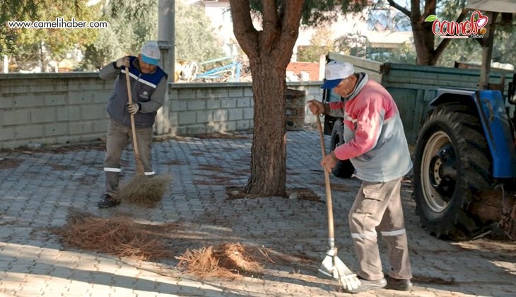 Buldan’da okul ve okul bahçeleri temizlendi