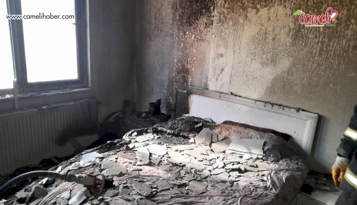 Burdur’da evde çıkan yangında 1 kişi dumandan etkilendi