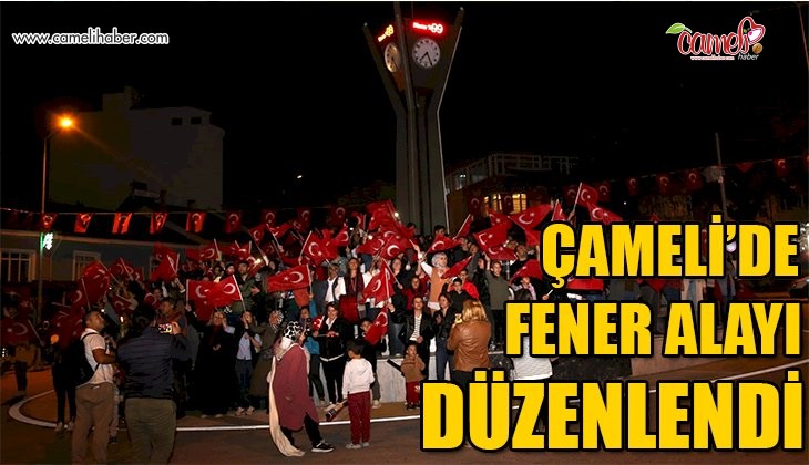 Çameli'de binlerce kişi "Cumhuriyet" dedi