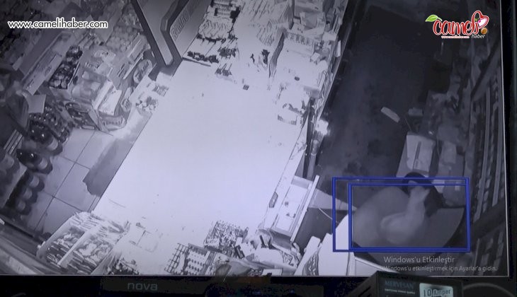 Deprem anı marketin güvenlik kamerasına böyle yansıdı