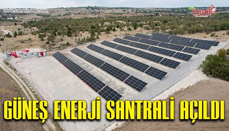 Güneş enerji santrali açıldı