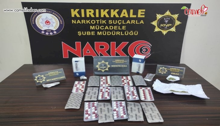 Kırıkkale’de uyuşturucu madde ticaretine 2 tutuklama