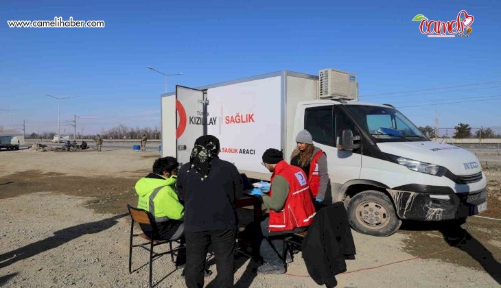 Kızılay mobil sağlık araçları ilk gün 600’den fazla depremzedeye ulaştı
