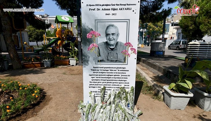 Merhum Oğuz Akyarlı, İzmir Kent Konseyi Parkı’nda anıldı