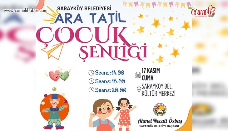 Sarayköy'de ara tatil şenliği yaşanacak
