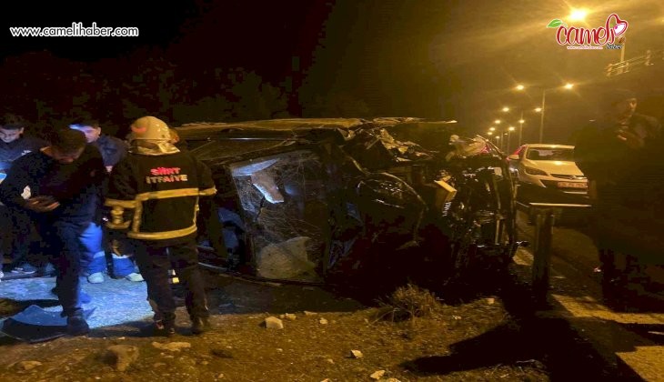 Siirt’te otomobil şarampole yuvarlandı: 5 yaralı
