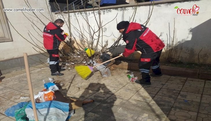 Ümraniye Belediyesi’nden deprem bölgesine temizlik desteği